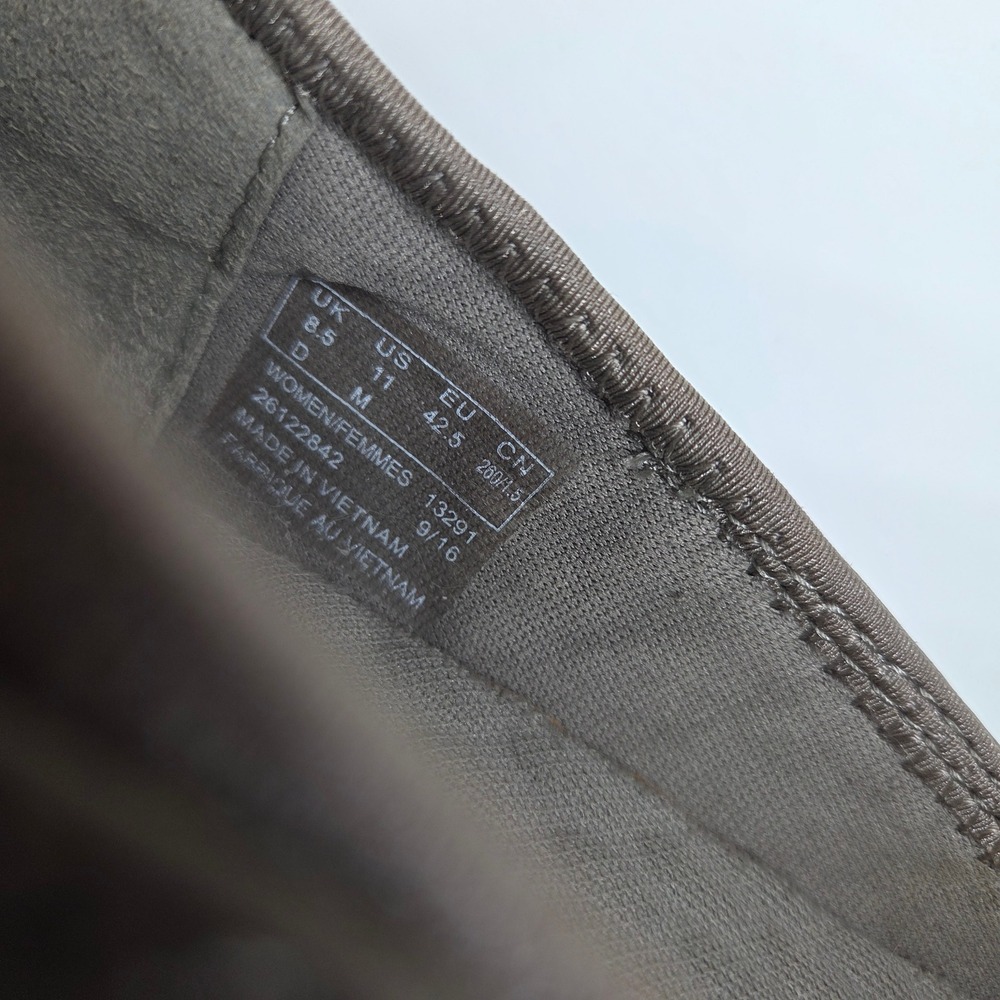 Clarks Privo Womens Taupe Grey Mesh Leather Slip On Ballet Flats Size 11 - Picture 5 of 5